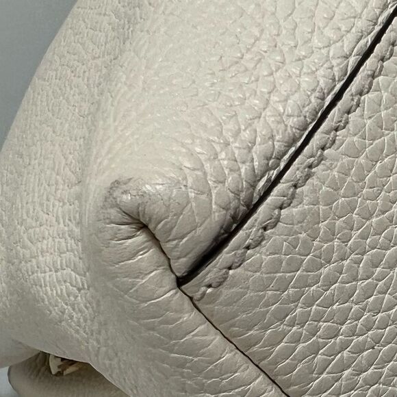 Gucci Soho Leather Medium ChainStrap Tote Ivory/off white - Picture 8 of 12